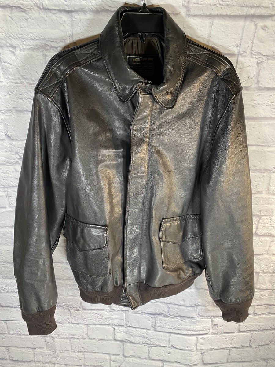 Vintage Type A-2 Bomber Flight Jacket Leather Men's Size 46