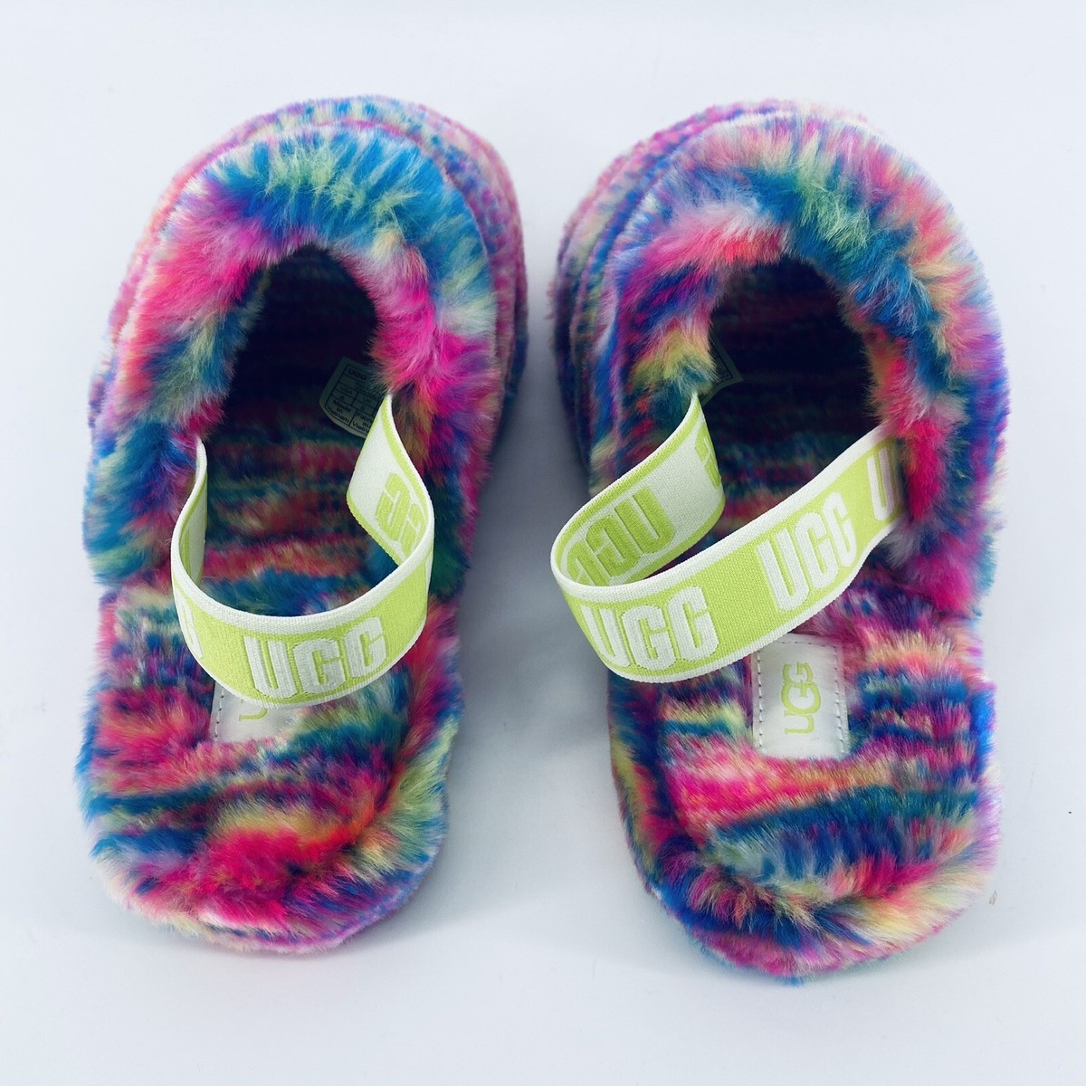 UGG カラフルファーサンダル Fluff Yeah Pixelate 1125007-WHT_1.png?_s=RAABAB0