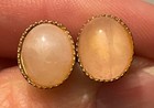 ROSE QUARTZ CABOCHON CUFF LINKS  - Gold-Toned Setting — photo 7
