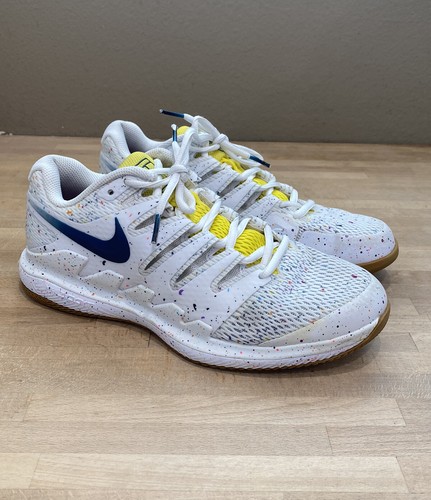 nike women's air zoom vapor x tennis shoes blue yellow
