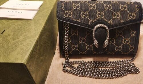 Dionysus Super Mini Crossbody Bag in Black - Gucci