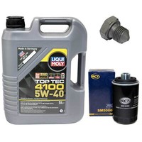 MotoröL Set 5W-40 5 Liter + ÖLfilter + Schraube FüR Audi A3 Cabriolet 1.8 2.0