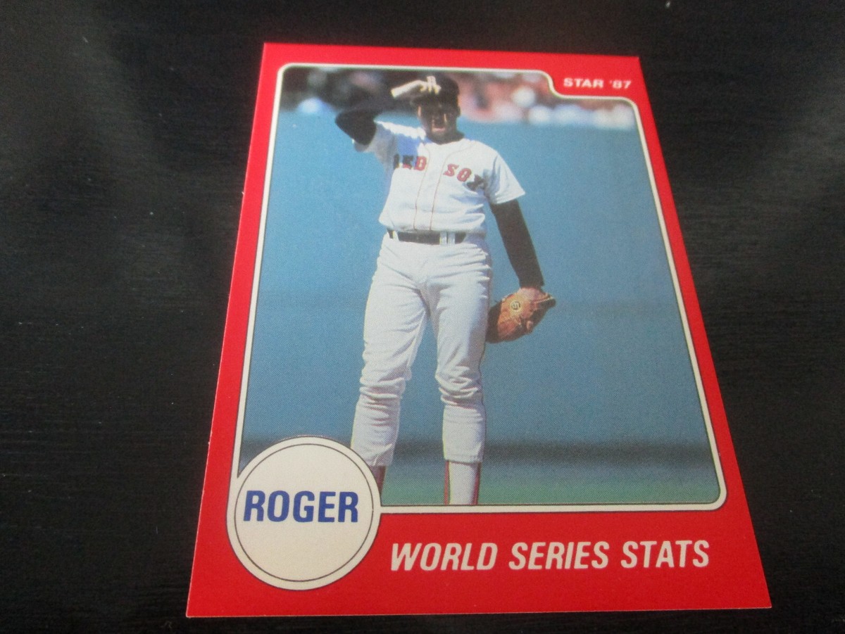 roger clemens (boston red sox - p) 1987 STAR CO. CARD #4 of 12