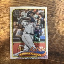 2024 Topps Series 1 Yordan Alvarez Chrome Refractor 1989 Insert Astros T89C-84