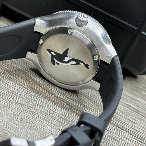 NEW✅DIVER✅ Citizen Eco-Drive Promaster ORCA Black Polyurethane Watch BN0230-04E - Picture 17 of 18