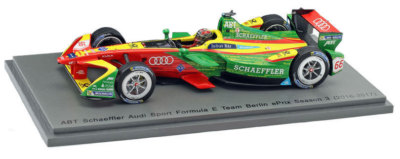 Miniature Spark 1/43 - Audi Sport ABT Schaeffler N°66 Vainqueur Berlin EPrix - Précommande