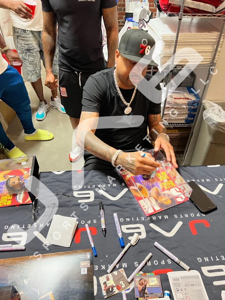 Allen Iverson signed inscribed Funko Pop NBA Cover: Slam #01 JSA COA 76ers - Image 3 of 3