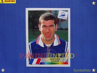 Panini★WM 1998 WC WorldCup 98★Team France ZIDANE Sticker Nr. 164 MEGA RAR