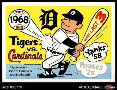 1970 Fleer World Series #65 1968 Tigers vs. Cardinals 6.5 - EX/MT+