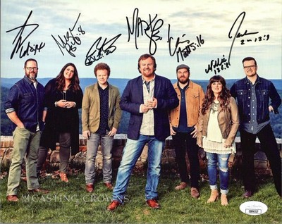 CASTING CROWNS HAND SIGNED 8x10 PHOTO        SIGNED BY ALL 7      RARE       JSA