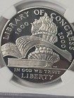 Mercanti - 2000-P Library of Congress Commemorative Proof Silver Dollar PF NGC — photo 2