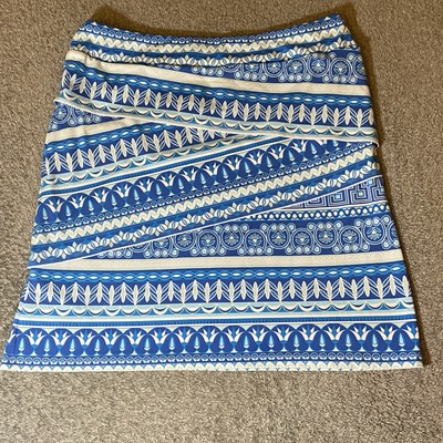J McLaughlin Nicola Skirt Size Large Tiered Catalina Cloth Coastal Beach Boho