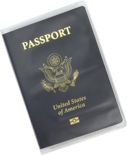 5PCS Waterproof Frosted Passport Protector Clear Matte Travel ID Sleeve Holder