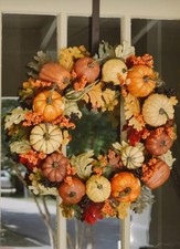 Pottery Barn Harvest Wreath Pre-Owned 