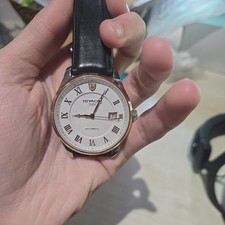 Nivada white mens watch - automatic miyota 9015 - 39mm case