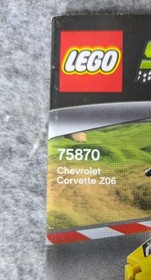 LEGO Speed Champions- Chevrolet Corvette Z06- Manual Only - 75870