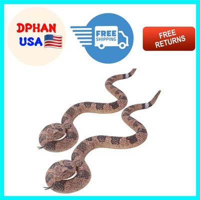 Soft Rubber Snake Toy Set - Great for Parties, Pranks and Garden Protection