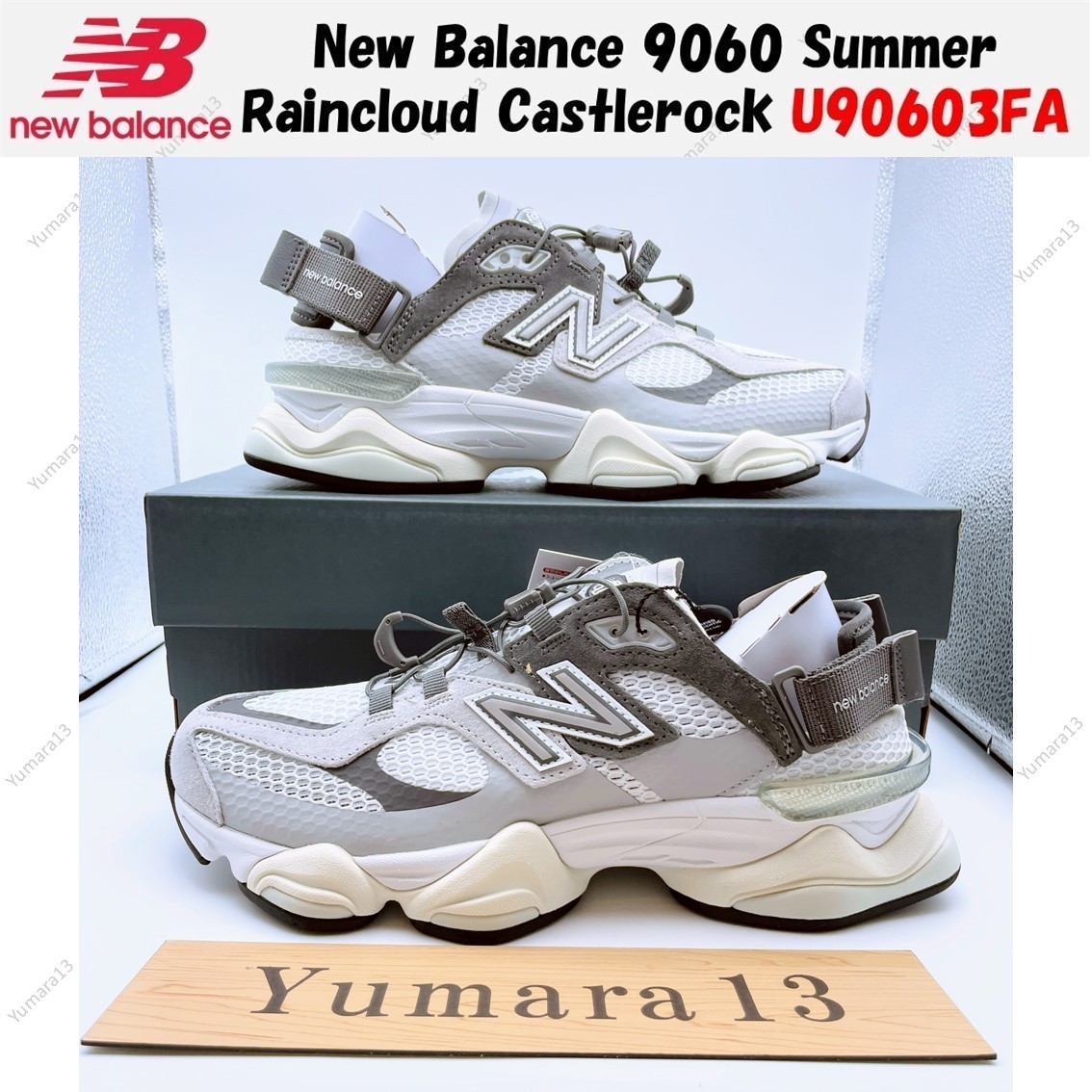 ウォーキング・ランニングウェア New Balance 9060 9060 (PS) - RAINCLOUD / CASTLEROCK – lapstoneandhammer.com