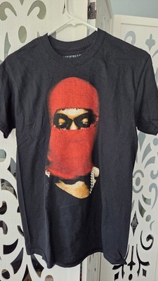Kanye West Yeezus Tour 2013 Graphic T-Shirt Ski Mask Red Small Bravado Concert