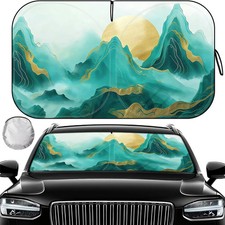 Car Windshield Sun Shade for Sedans, SUVs  Trucks Reflective UV Block Sunshade