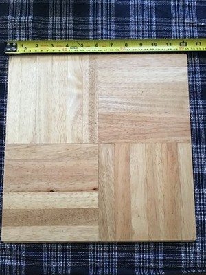 New Oak Tree  Solid Parquet Hardwood 12x12  Tile Flooring 10 Sq. Ft.  Lot of 16