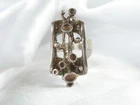 Brutalist Sterling Silver 925 Large Vintage Modernist MMC Ring