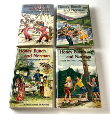 Lot of 4 Vintage Honey Bunch & Norman Books #6, #7, #9, #10 – Hardcover Editions