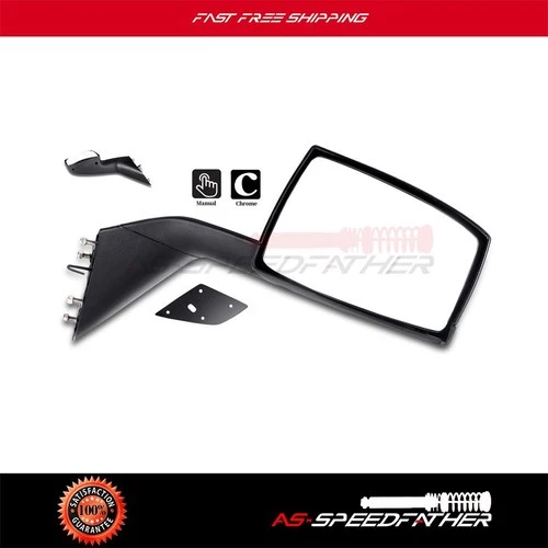 For 04-2016 VOLVO VNL Right Side Black 82361058,82361050 HOOD Manual Mirror