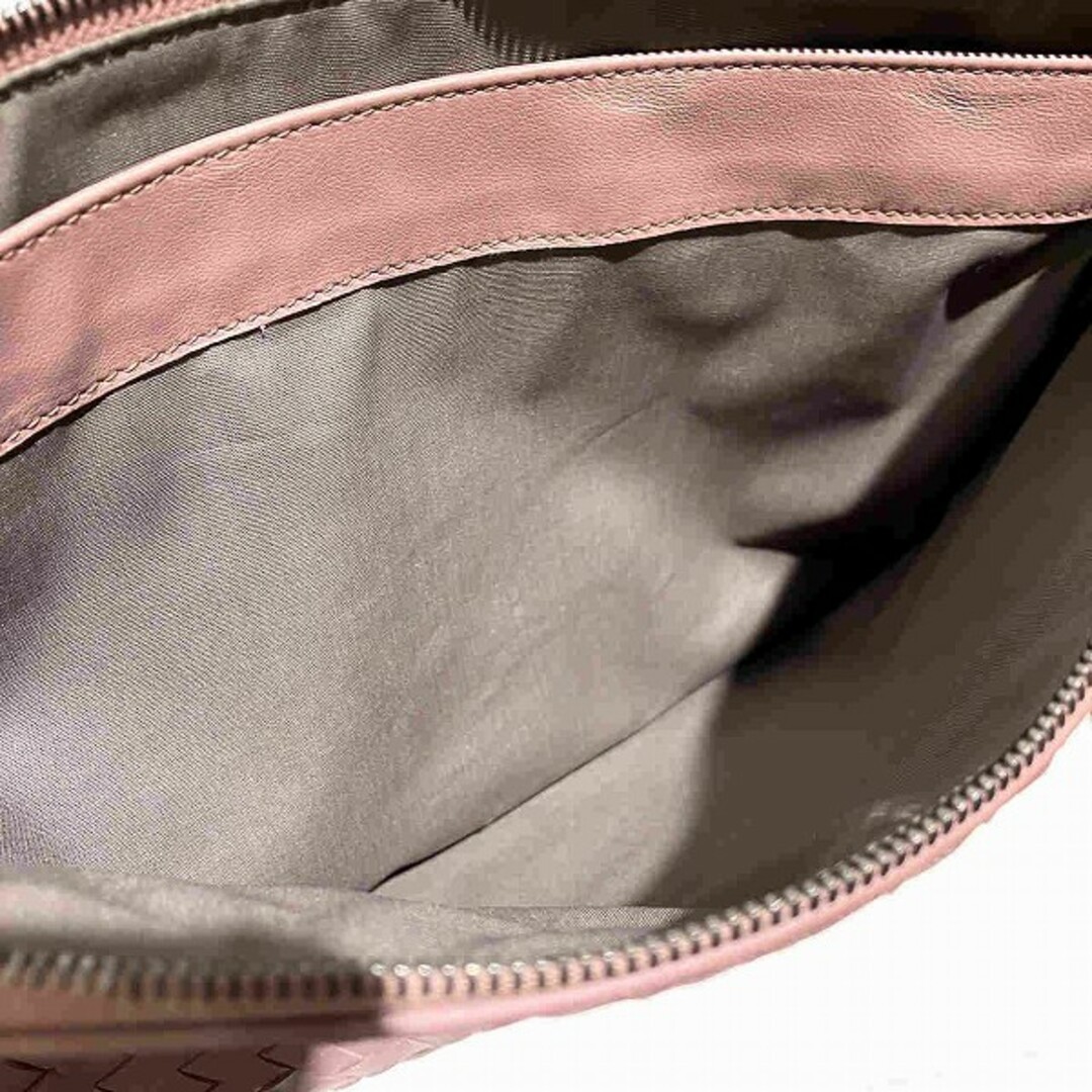 Bottega Veneta Clutch Bag Intrecciato weave Leather Pink Unisex Authentic thumbnail 7