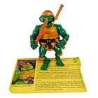 Vintage TMNT 1988 Michaelangelo with Weapon and Profile Card Action Figure