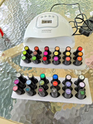 gel nail polish kit with uv light: Jodsone 36 bottles