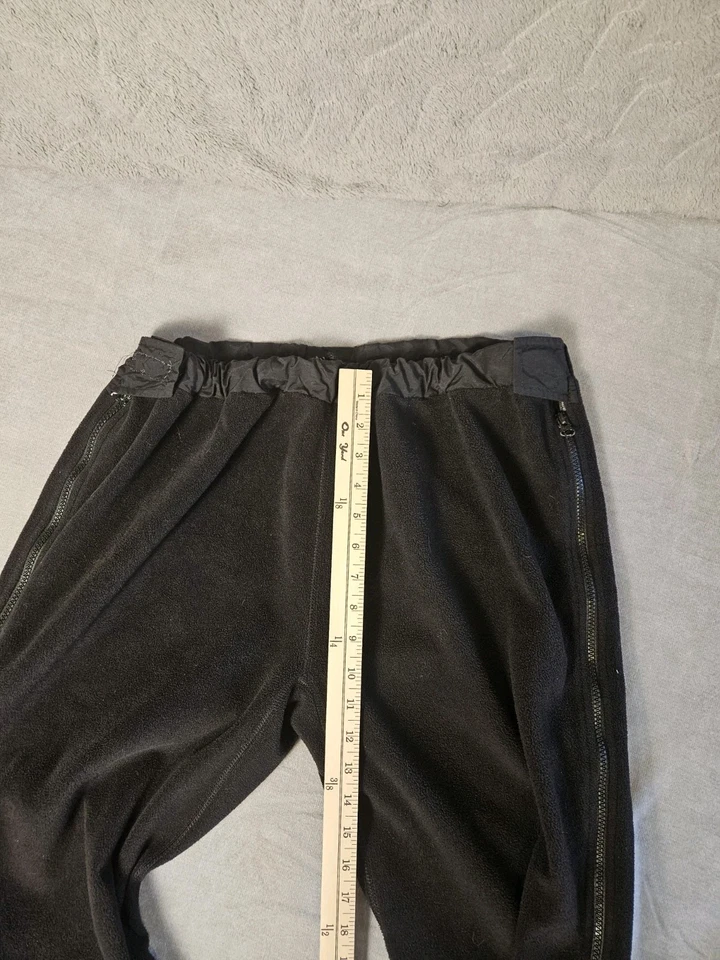 Pantalones de Vellón REI Polartec XL Negros Cremallera Lateral Completa Hechos en EE. UU. Invierno Capas Foto 4 de 4