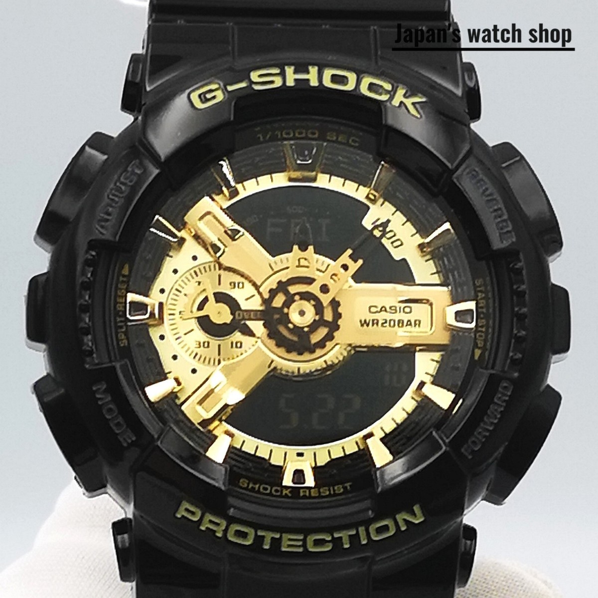 G-SHOCK ブラック/ゴールド 腕時計 110 GA-110GB-1AJF CASIO G-SHOCK GA-110GB-1AJF black & Gold Men's Watch New in Box | eBay