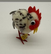 Vtg Steiff Rooster Chicken ID Button Tag 7250/08 With Box