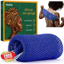 Yiclick African Net Sponge Exfoliating Body Scrubber Back Towel Loofah