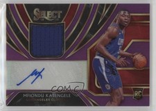 2019 Panini Select Rookie Jersey Purple Prizm 19/99 Mfiondu Kabengele Auto 5i2