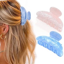Acrylic Hair Claw Clips Medium Hair Claw Cute Clip Claws Non Slip Hair Access...