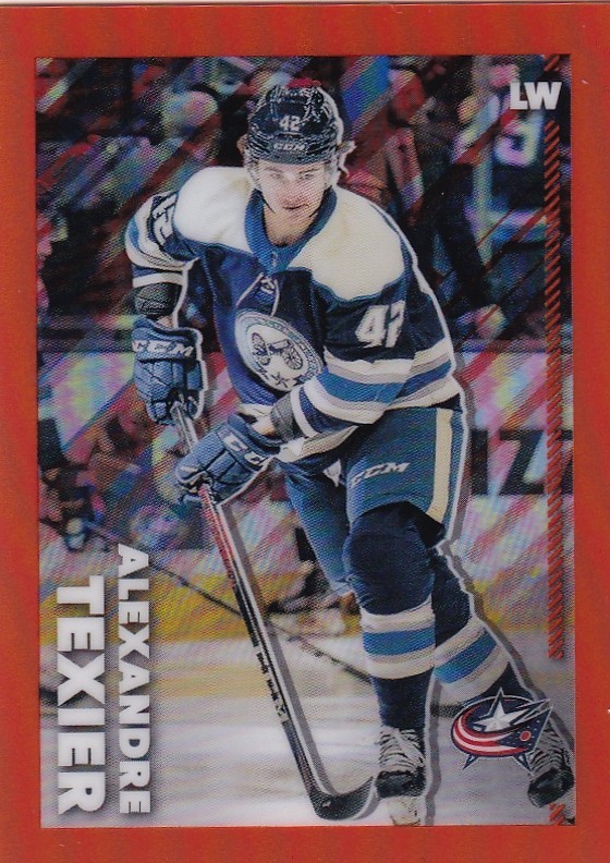 2022-23 Topps Chrome NHL Sticker Orange #150 Alexandre Texier /25