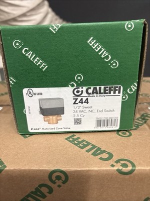 Caleffi Z44 1/2 Inch Sweat 2-Way Zone Valve 24V NC