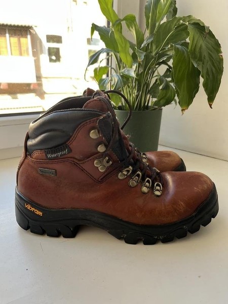 Women Pavers Sport Boots Brown Leather 39