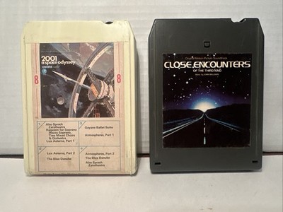 (2) Sci Fi 8 Track cartridge Lot - 2001: A Space Odyssey & Close Encounters