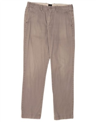 J. CREW Herren Slim Chino Hose W32 L32 Grau Baumwolle OD22
