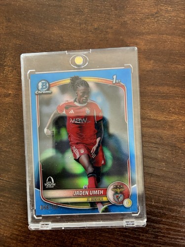 2025-26 Topps Bowman Chrome UEFA Youth League Jaden Umeh 1st Blue /150 crs