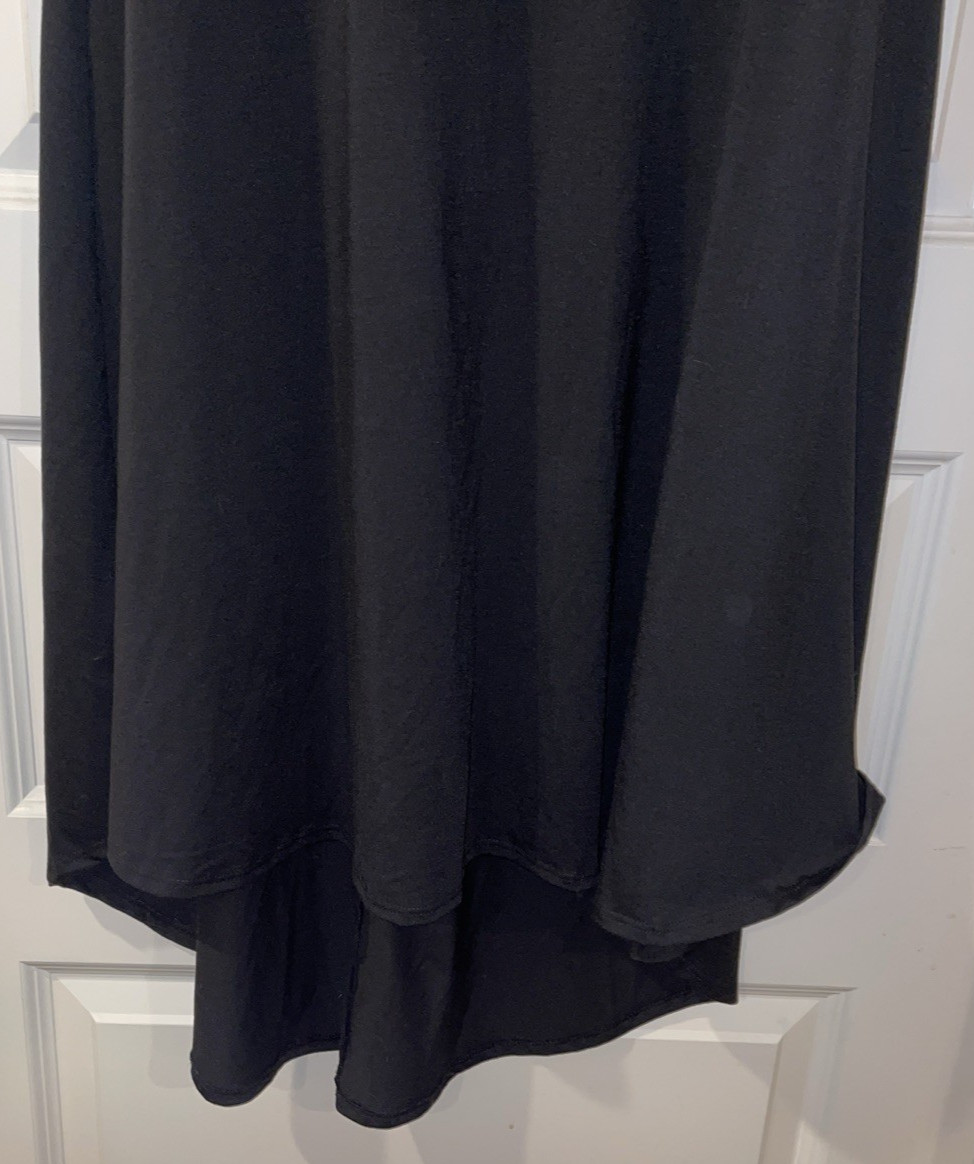 LulaRoe Size Xtra Small Black Solid Swing Carly D… - image 7