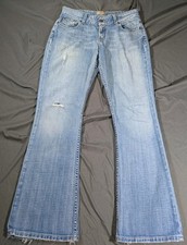 BKE Jeans Womens 30 Bootcut Low Rise Light Wash Culture Stretch 30x31.5 Distress