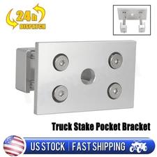 1/2" Hole Truck Stake Pocket Bracket For Pickup Antenna Mount Mobile CB HAM