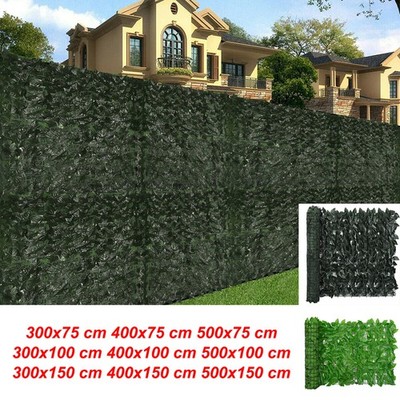 Balkon Sichtschutz mit Blättern Bespannung Balkonverkleidung Sichtschutzhecke