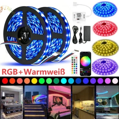 LED Streifen RGB RGBW RGBWW 4in1 SMD 5050 Stripe WIFI APP Controller Trafo Band - Bild 1 von 4