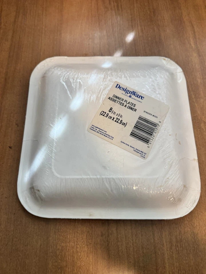 Platos de papel cuadrados vintage Bob Esponja 2002 1 juego de 8 nuevos Foto 2 de 2