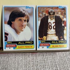 1981 Topps - Gary Fencik #40 -#160 Alan Page - Chicago Bears
